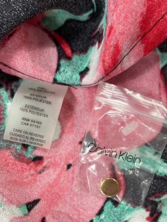 Calvin Klein Floral Side Tie Sleeveless Top - Picture 9 of 13